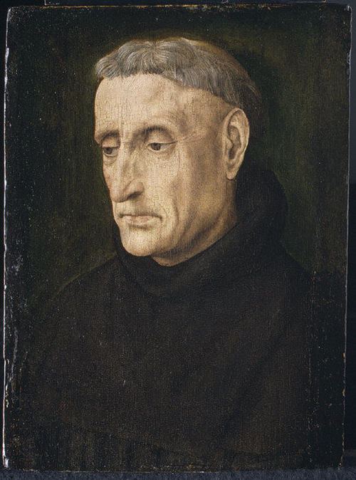 Hugo van der Goes, A Benedictine Monk, circa 1478, oil on panel, 25.1x18.7cm